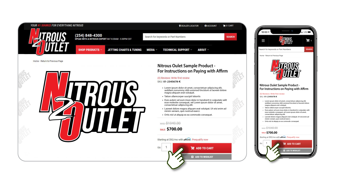 How does Affirm work? Nitrous Outlet