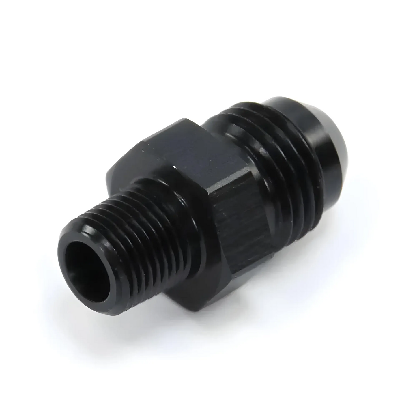 1/8" NPT x 6AN Straight Black Fitting