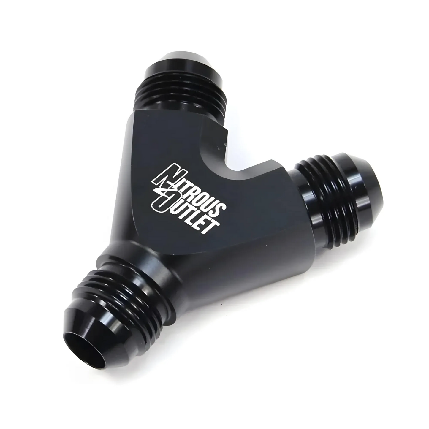 High Flow 8AN x 8AN x 8AN High Flow "Y" Fitting