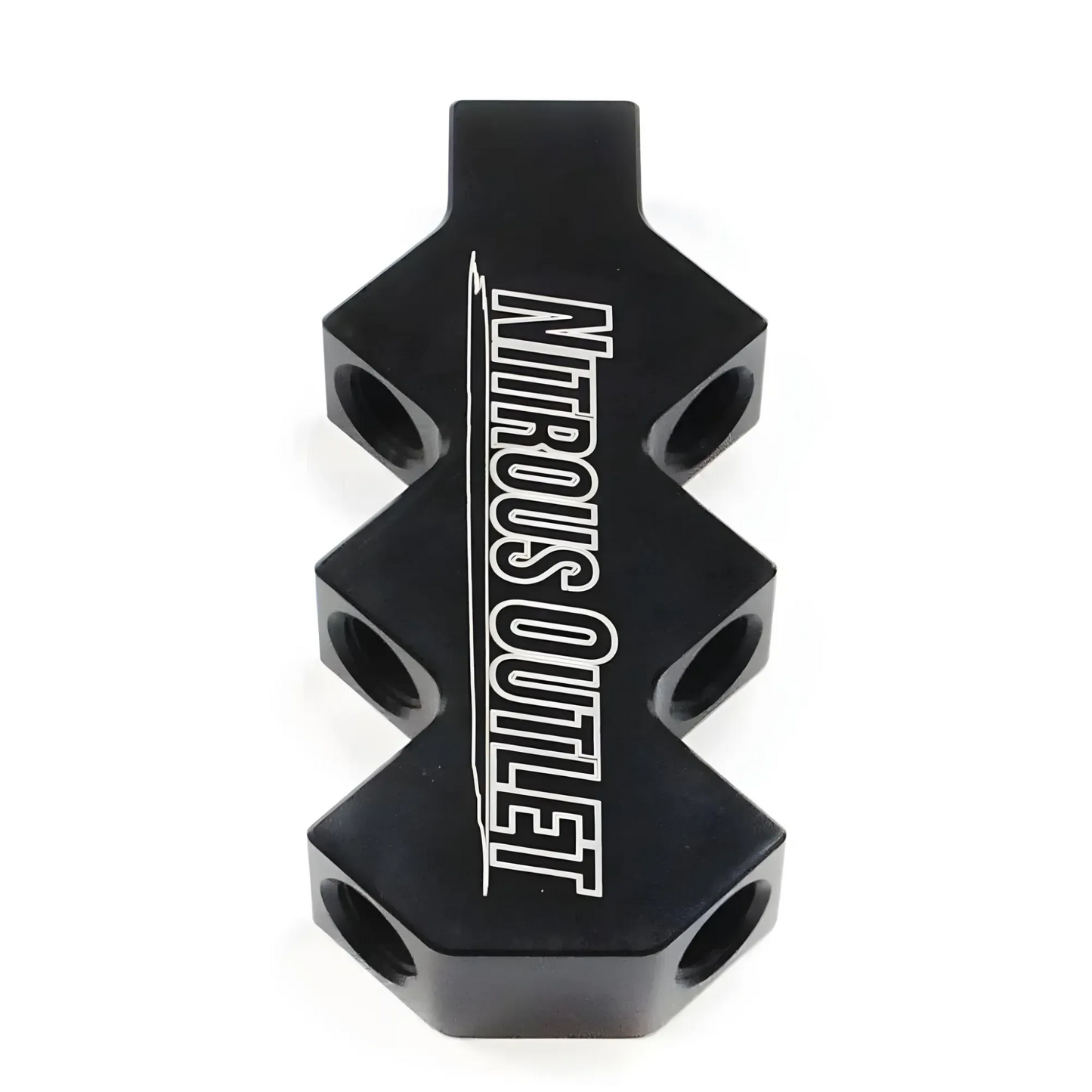 6 Way High Flow Stacked Y Distribution Block