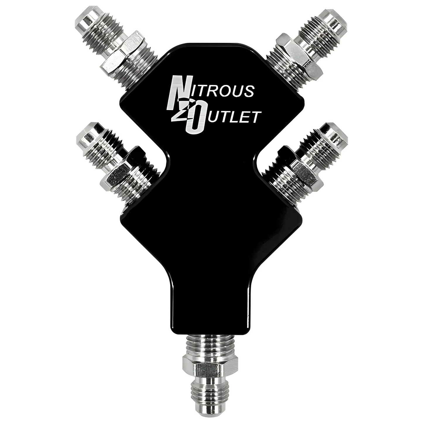 4-Way 4AN High Flow Stacked Y Distribution Block