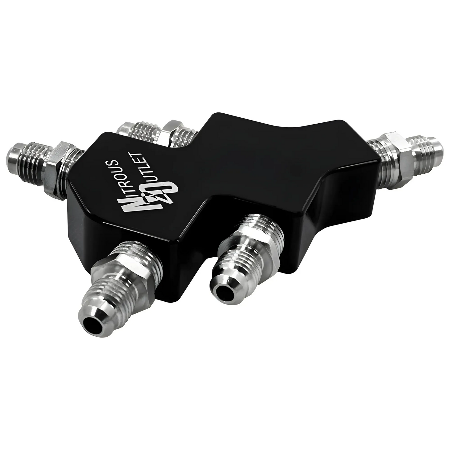 4-Way 4AN High Flow Stacked Y Distribution Block