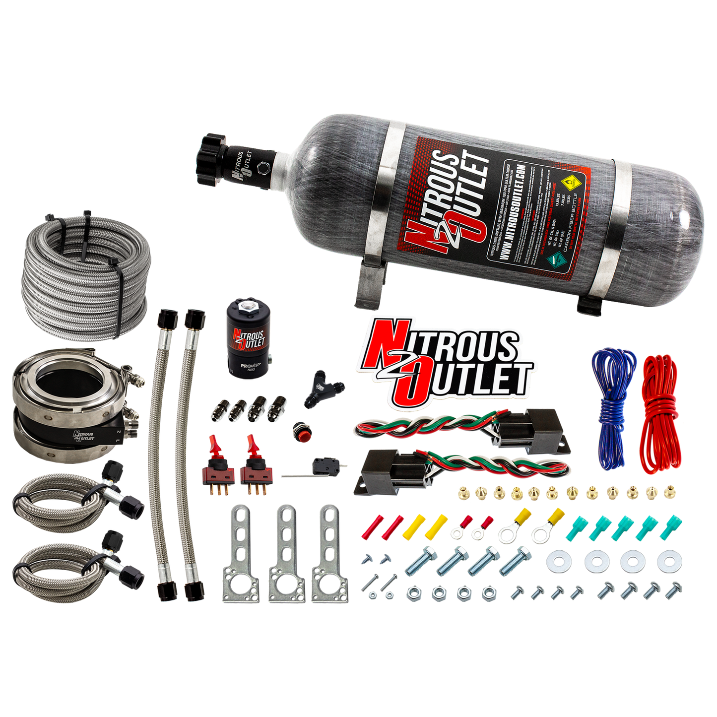 Nitrous Outlet Interspooler 3" Dual Stage Dry Nitrous Plate System