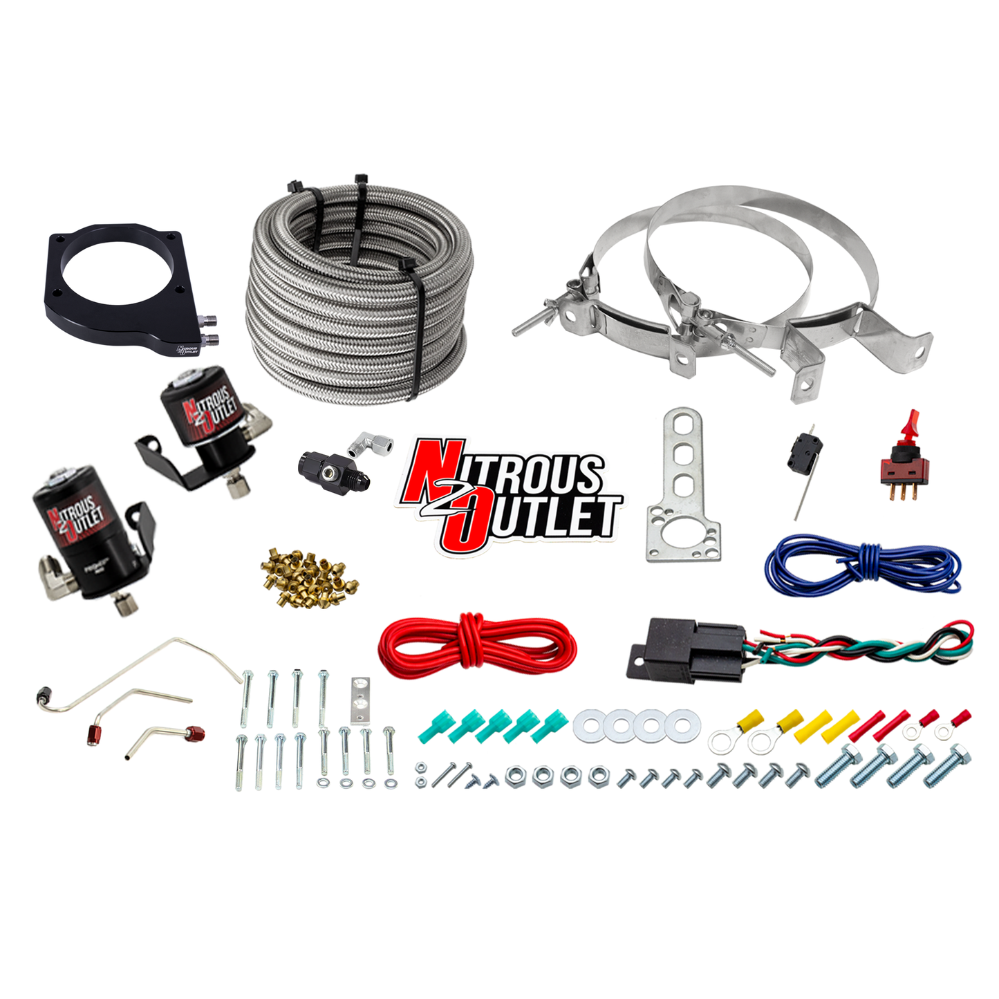 MSD Atomic AirForce LS1 Intake Hard-Lined Plate System for Aftermarket Fuel Rails