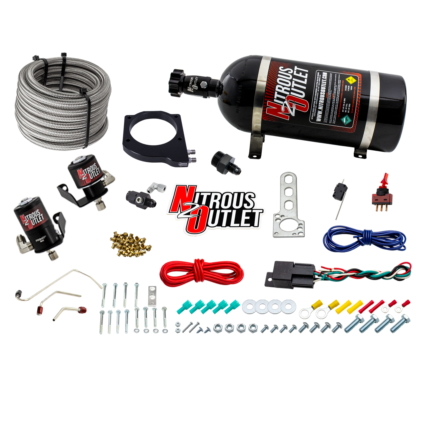 MSD Atomic AirForce LS1 Intake Hard-Lined Plate System for Aftermarket Fuel Rails