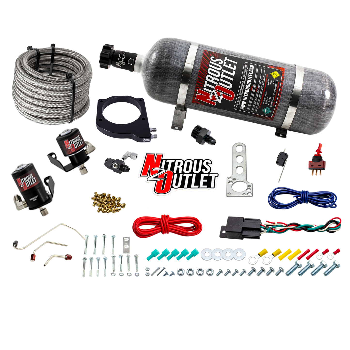 MSD Atomic AirForce LS1 Intake Hard-Lined Plate System for Aftermarket Fuel Rails