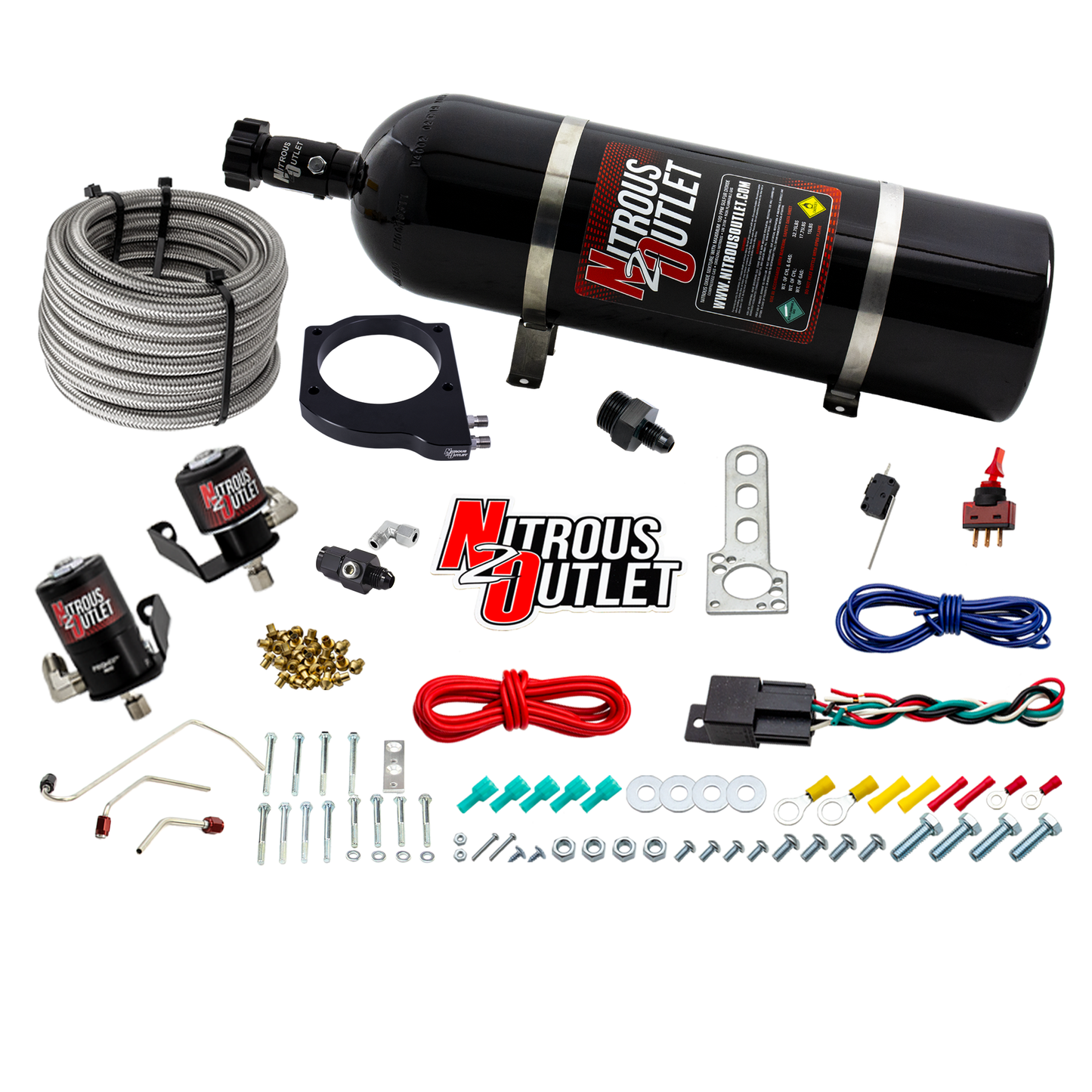 MSD Atomic AirForce LS1 Intake Hard-Lined Plate System for Aftermarket Fuel Rails