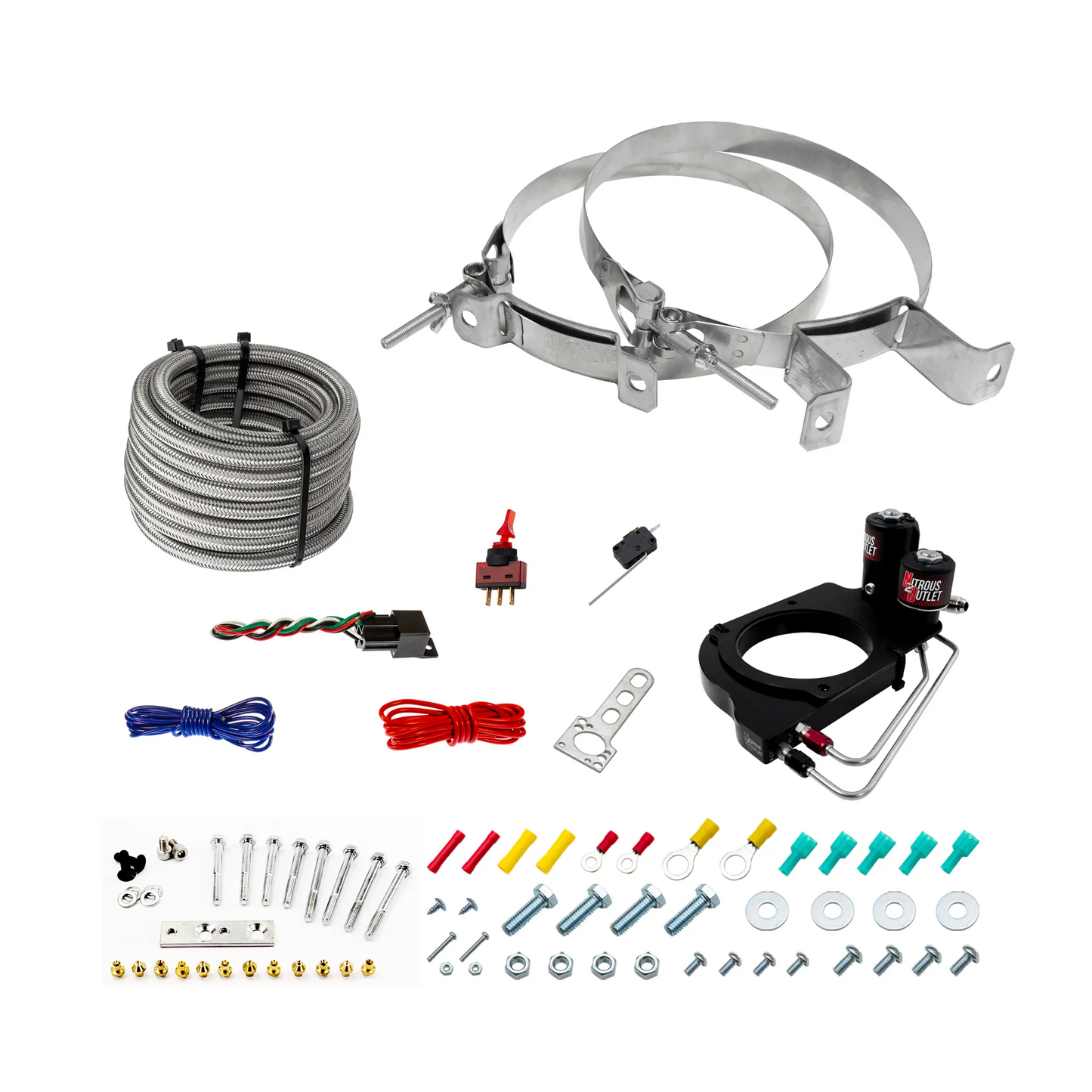 Holley Hi-Ram 102mm Throttle Body Hard-line Plate Plate System - Drivers Side/Excludes Fuel Supply