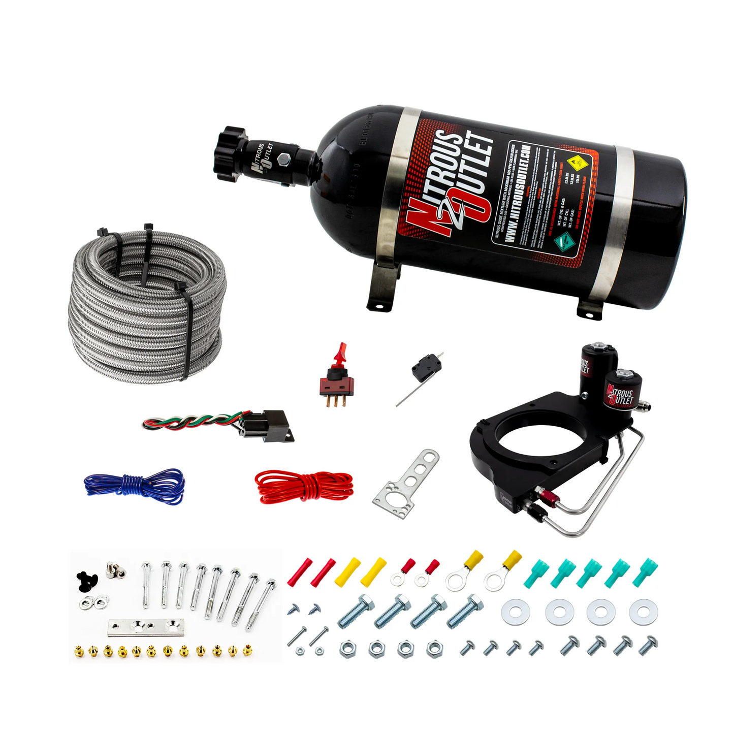 Holley Hi-Ram 102mm Throttle Body Hard-line Plate Plate System - Drivers Side/Excludes Fuel Supply