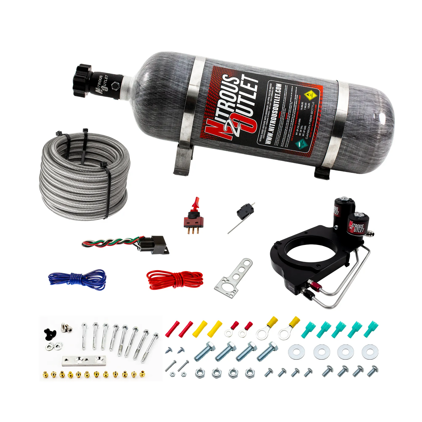 Holley Hi-Ram 102mm Throttle Body Hard-line Plate Plate System - Drivers Side/Excludes Fuel Supply