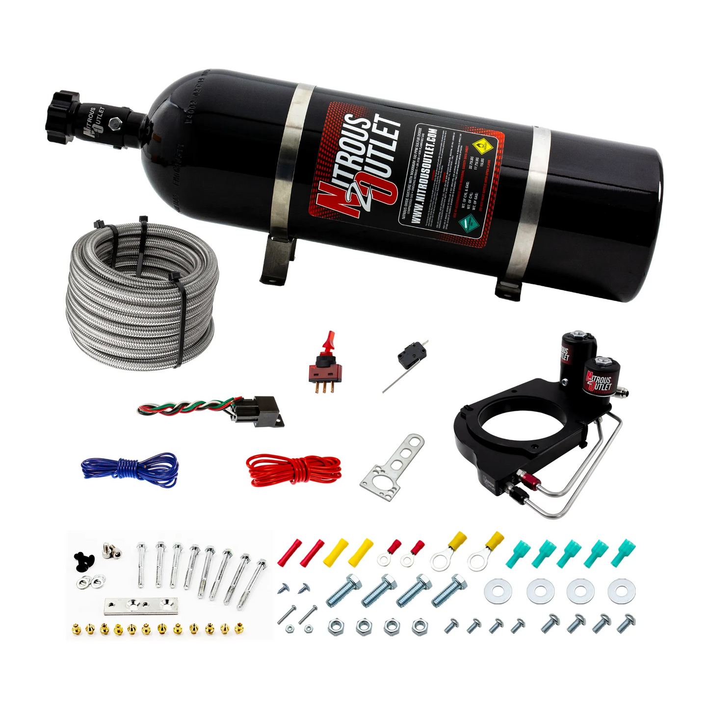 Holley Hi-Ram 102mm Throttle Body Hard-line Plate Plate System - Drivers Side/Excludes Fuel Supply