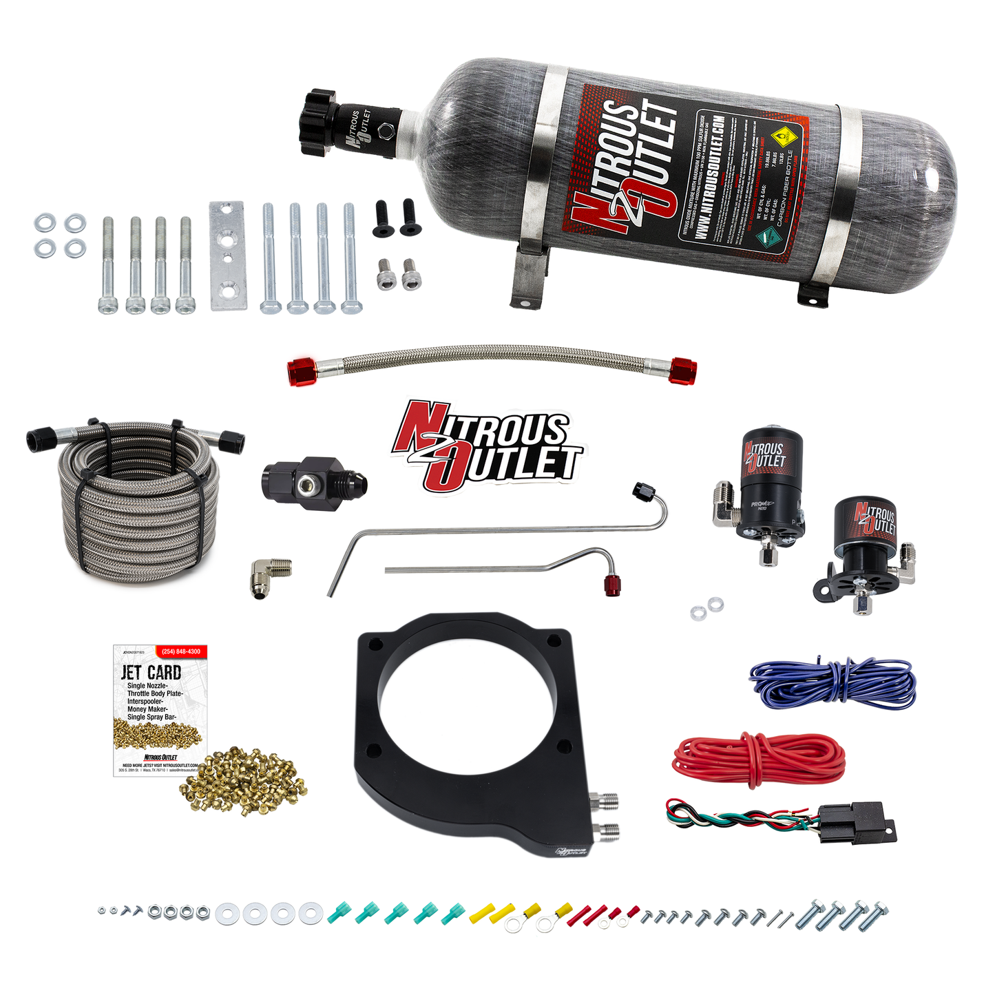 GM BTR Trinity Throttle Body Plate System - Gas/E85 (5-55 psi)(50-200hp)