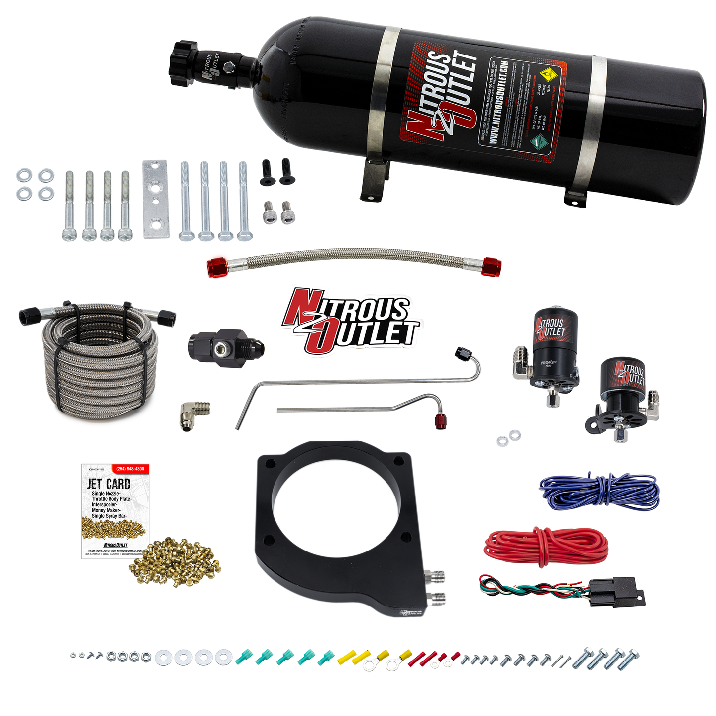 GM BTR Trinity Throttle Body Plate System - Gas/E85 (5-55 psi)(50-200hp)
