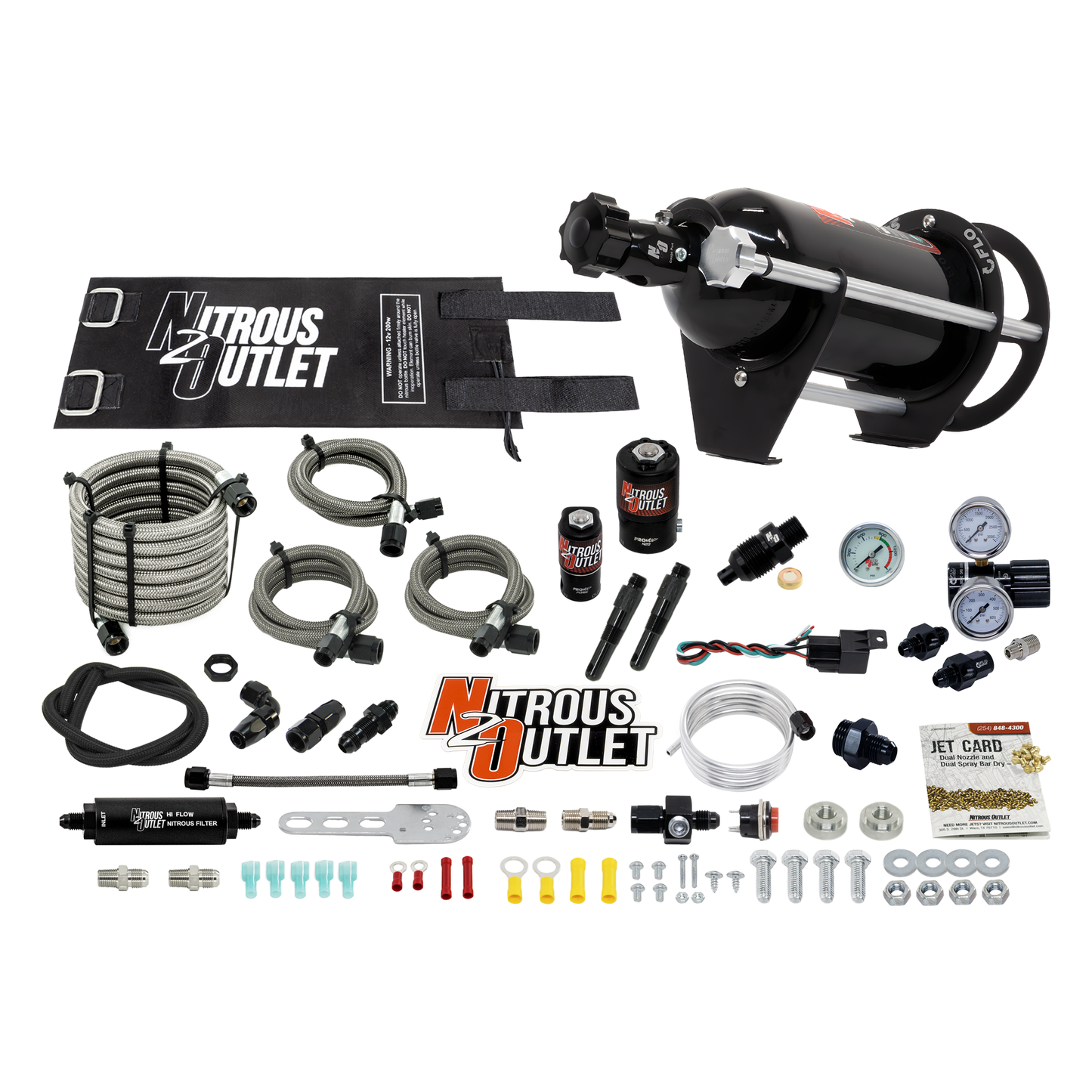 Level 3 Dry Dual Nozzle Boost-N-Juice System Package (50-300 HP)(Horizontal Mount)