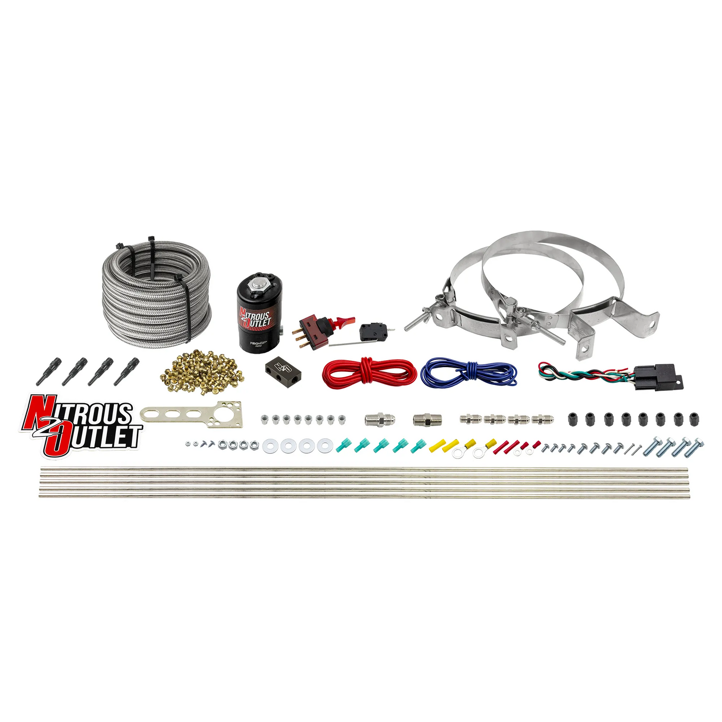 EFI 4 Cylinder 1 Solenoid Dry Direct Port System With Distribution Block