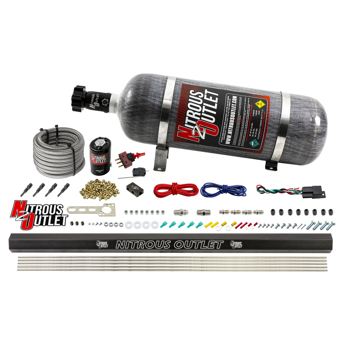 EFI 4 Cylinder 1 Solenoid Dry Direct Port System With Single Rail