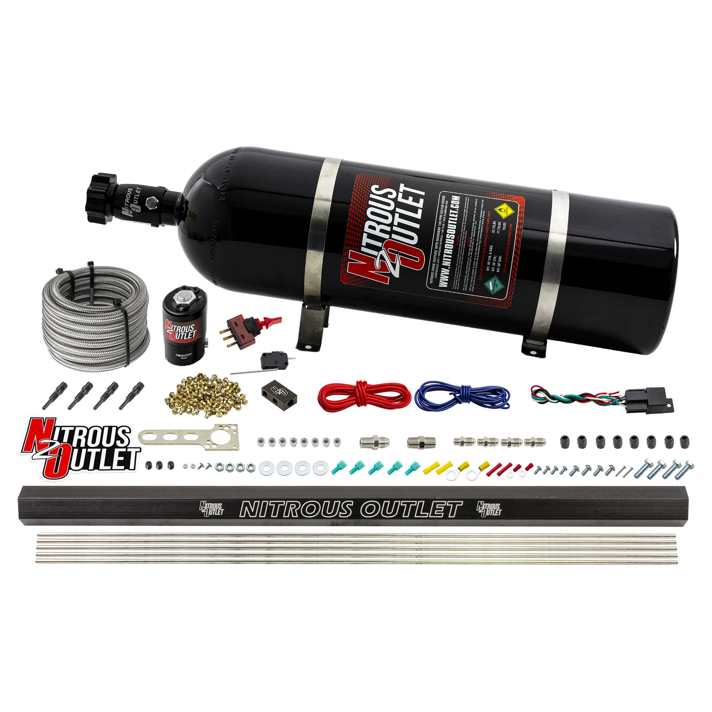 EFI 4 Cylinder 1 Solenoid Dry Direct Port System With Single Rail