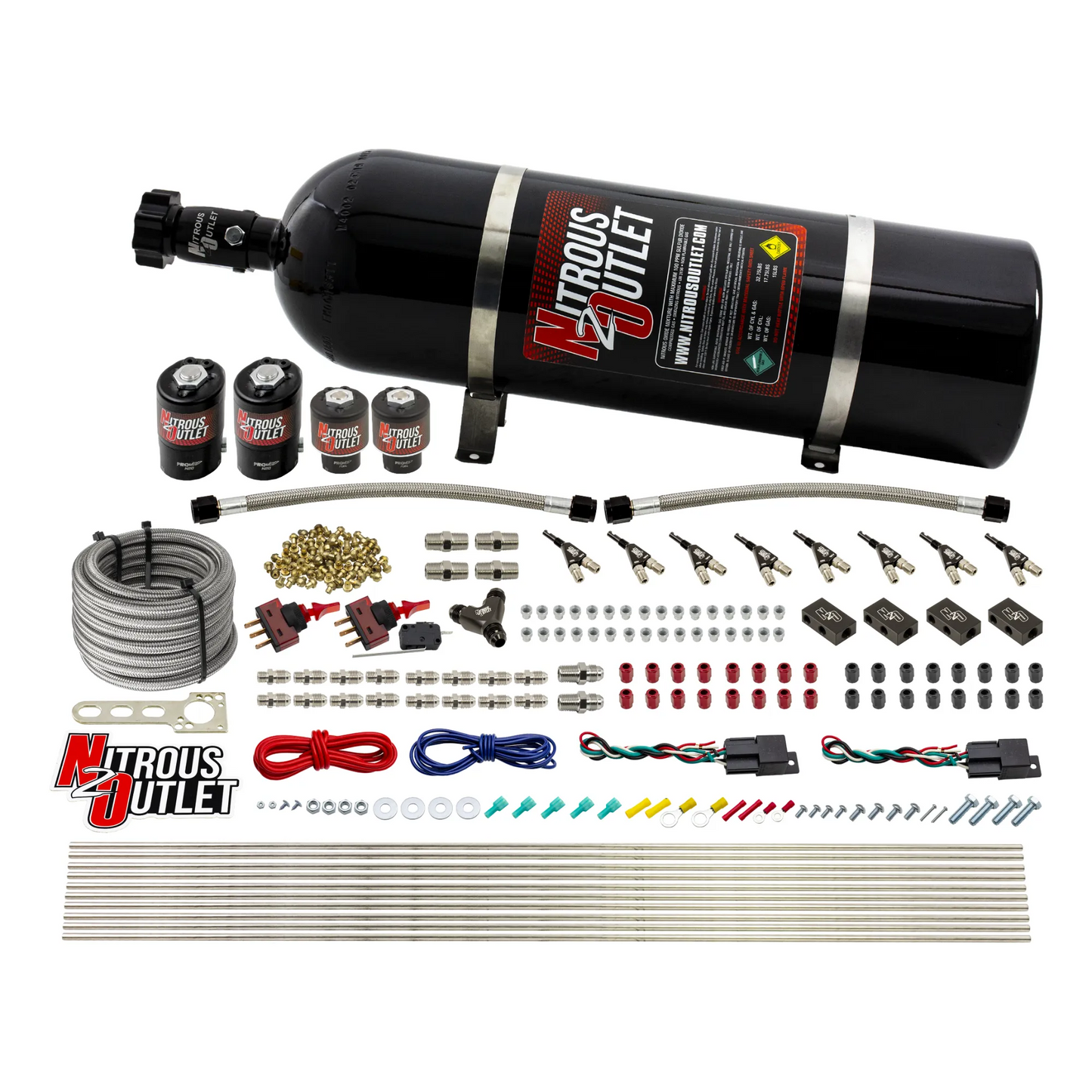 4 Cylinder 4 Solenoid Dual Stage Direct Port System With Distribution Blocks (Methanol)