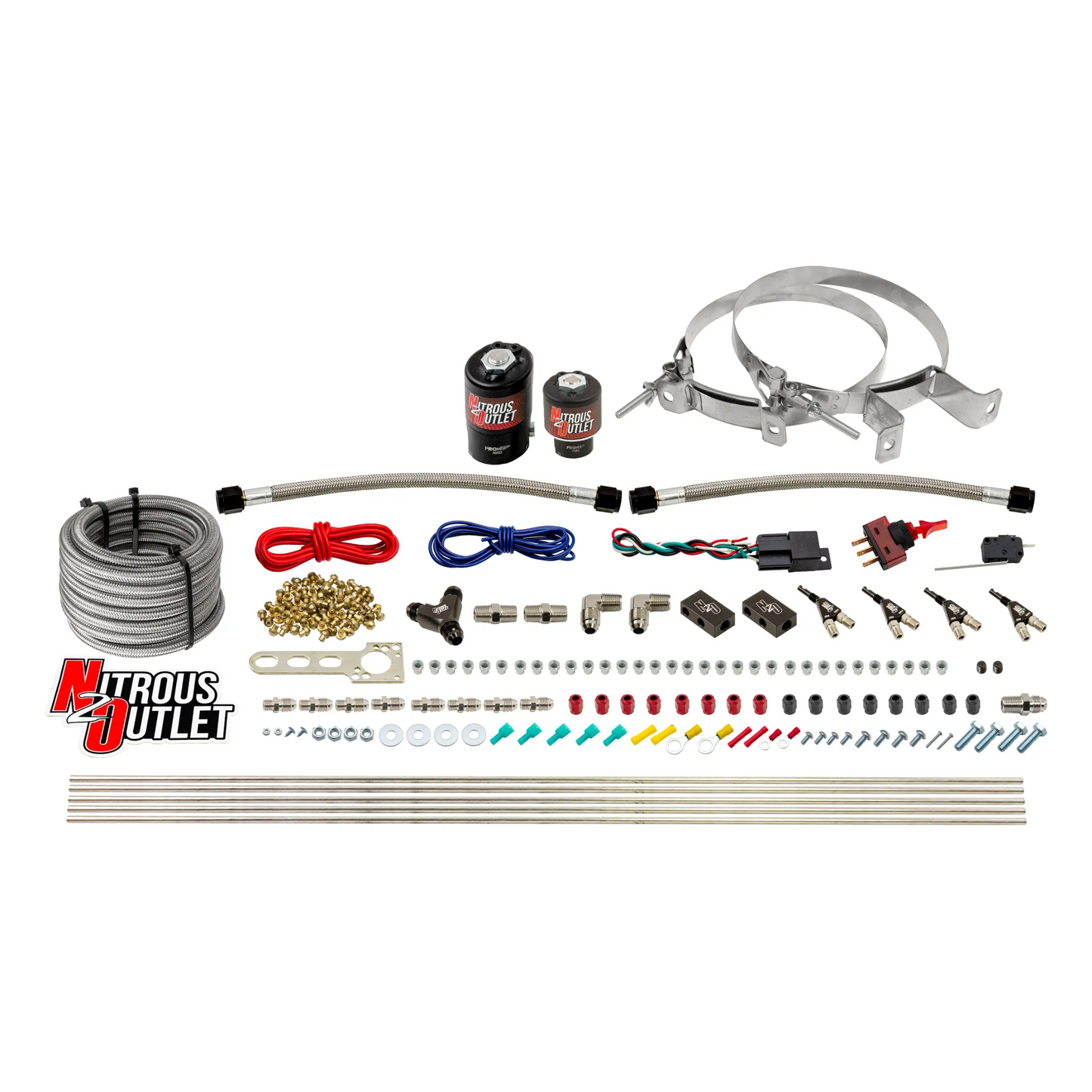 4 Cylinder 2 Solenoid Direct Port System With Single Injection Rail (Methanol)