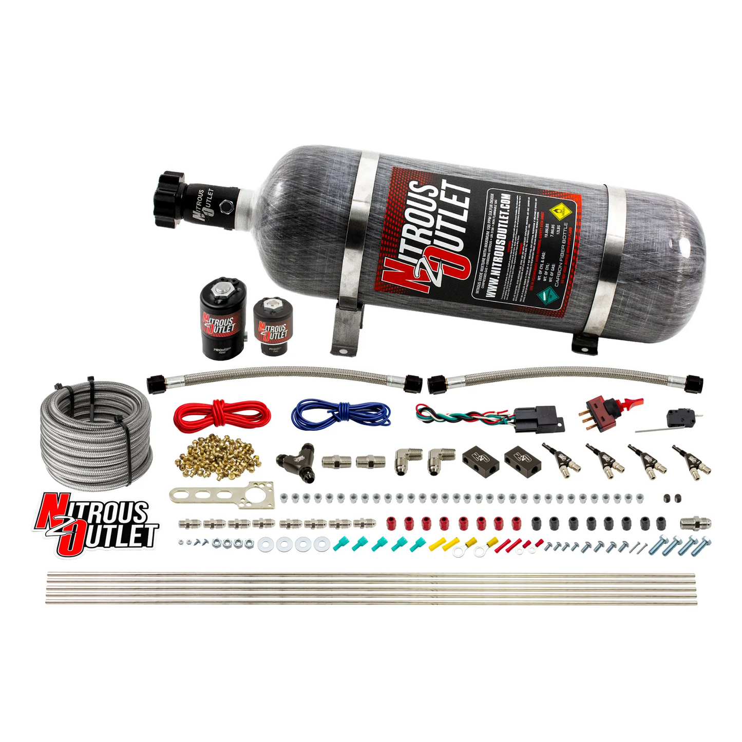 4 Cylinder 2 Solenoid Direct Port System With Single Injection Rail (Methanol)