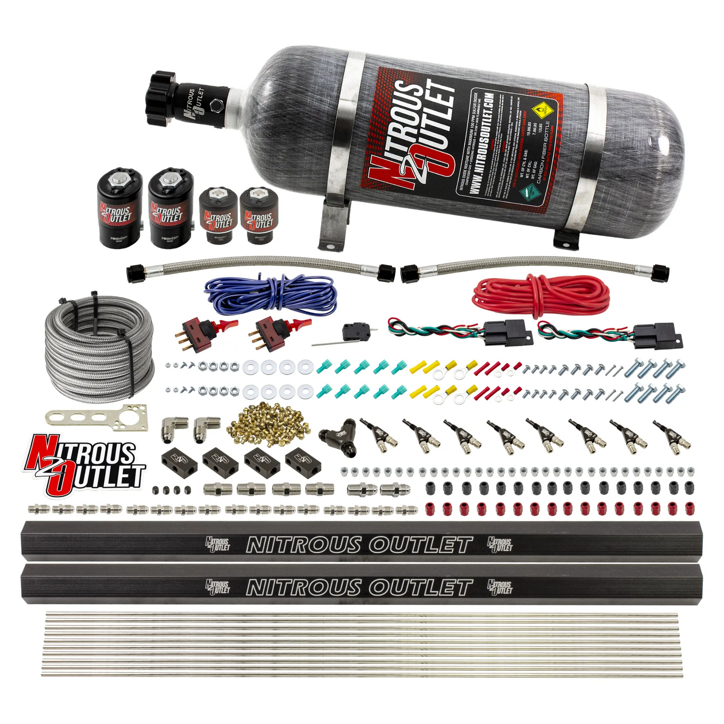 4 Cylinder 4 Solenoid Dual Stage Direct Port System With Dual Injection Rails (Methanol)