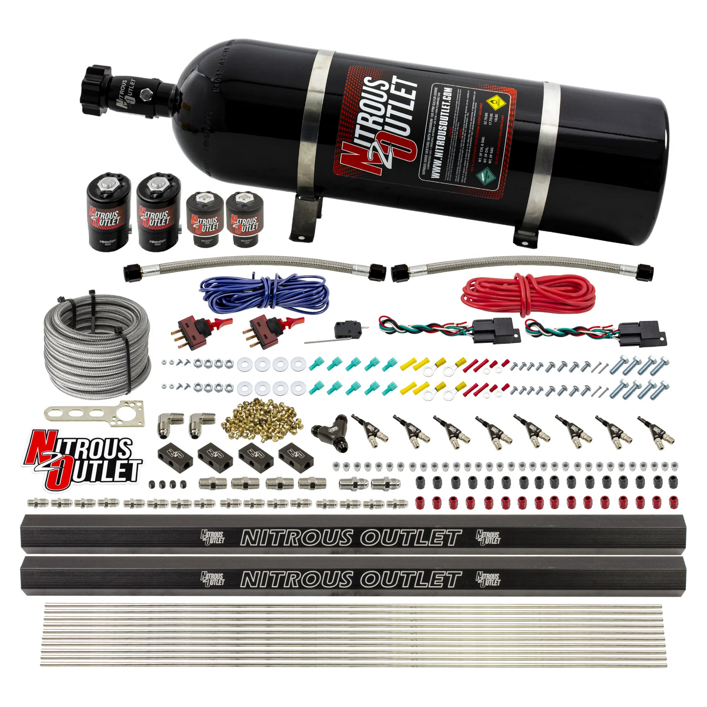 4 Cylinder 4 Solenoid Dual Stage Direct Port System With Dual Injection Rails (Methanol)