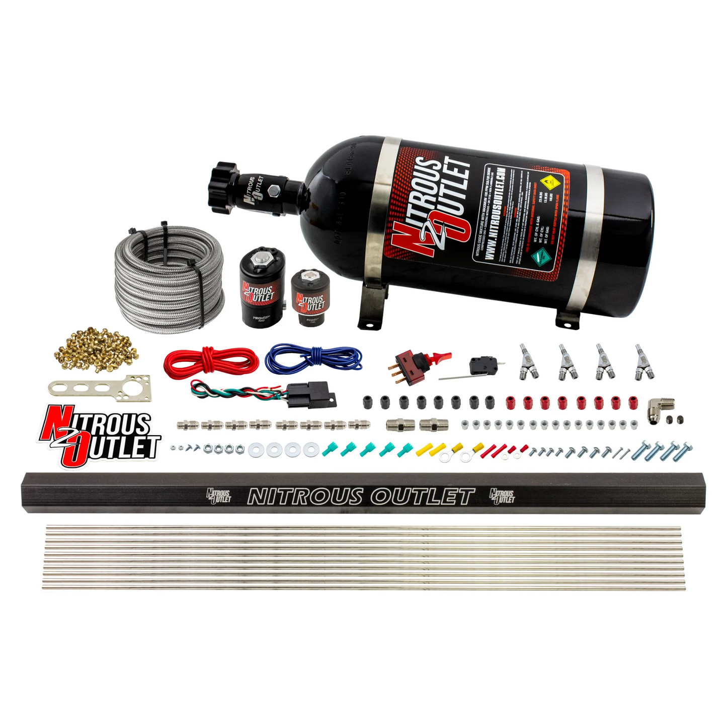 4 Cylinder 2 Solenoid Direct Port System With Single Injection Rail, SBT Nozzle (Methanol)