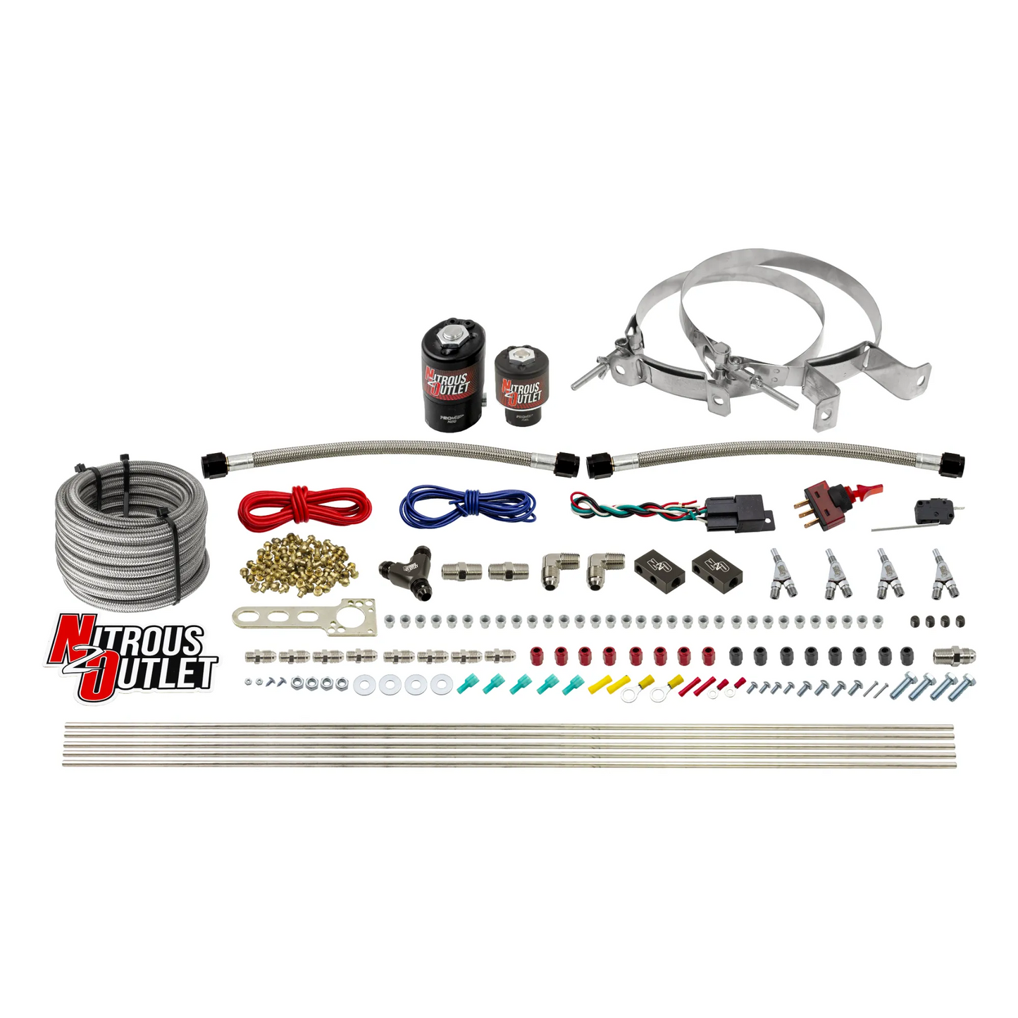 4 Cylinder 2 Solenoid Direct Port System With Distribution Blocks, SBT Nozzle (Methanol)