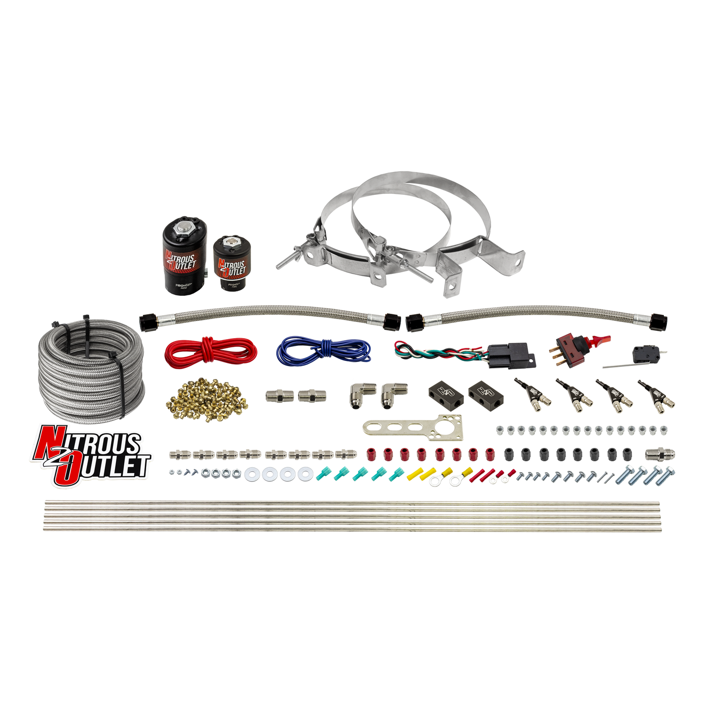 4 Cylinder 2 Solenoid Direct Port System With Distribution Blocks (E85)