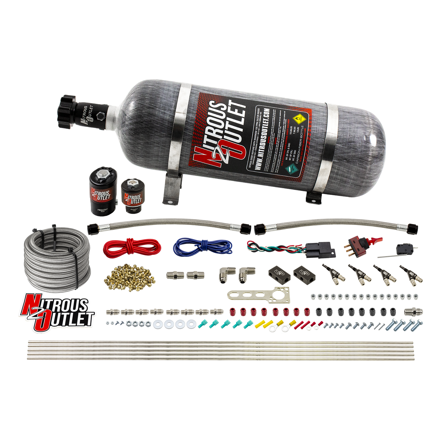 4 Cylinder 2 Solenoid Direct Port System With Distribution Blocks (E85)