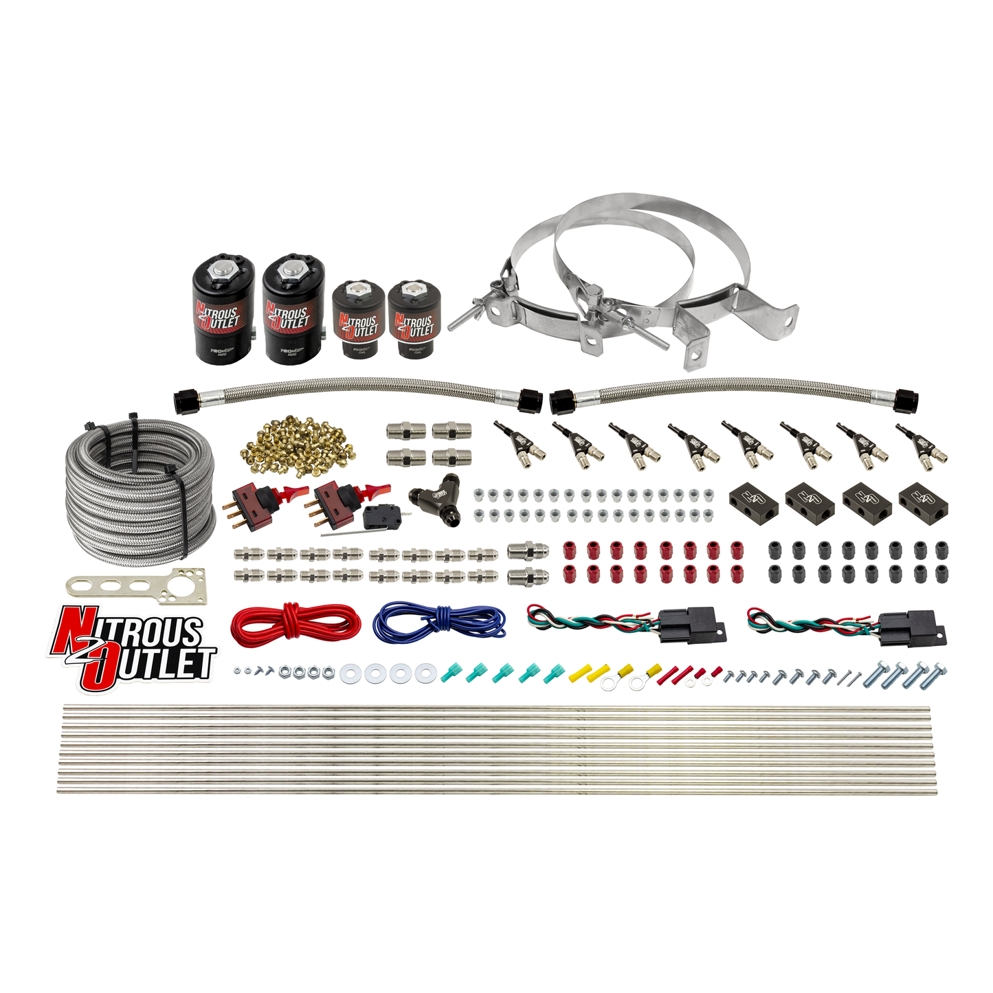 4 Cylinder 4 Solenoid Dual Stage Direct Port System With Distribution Blocks (E85)