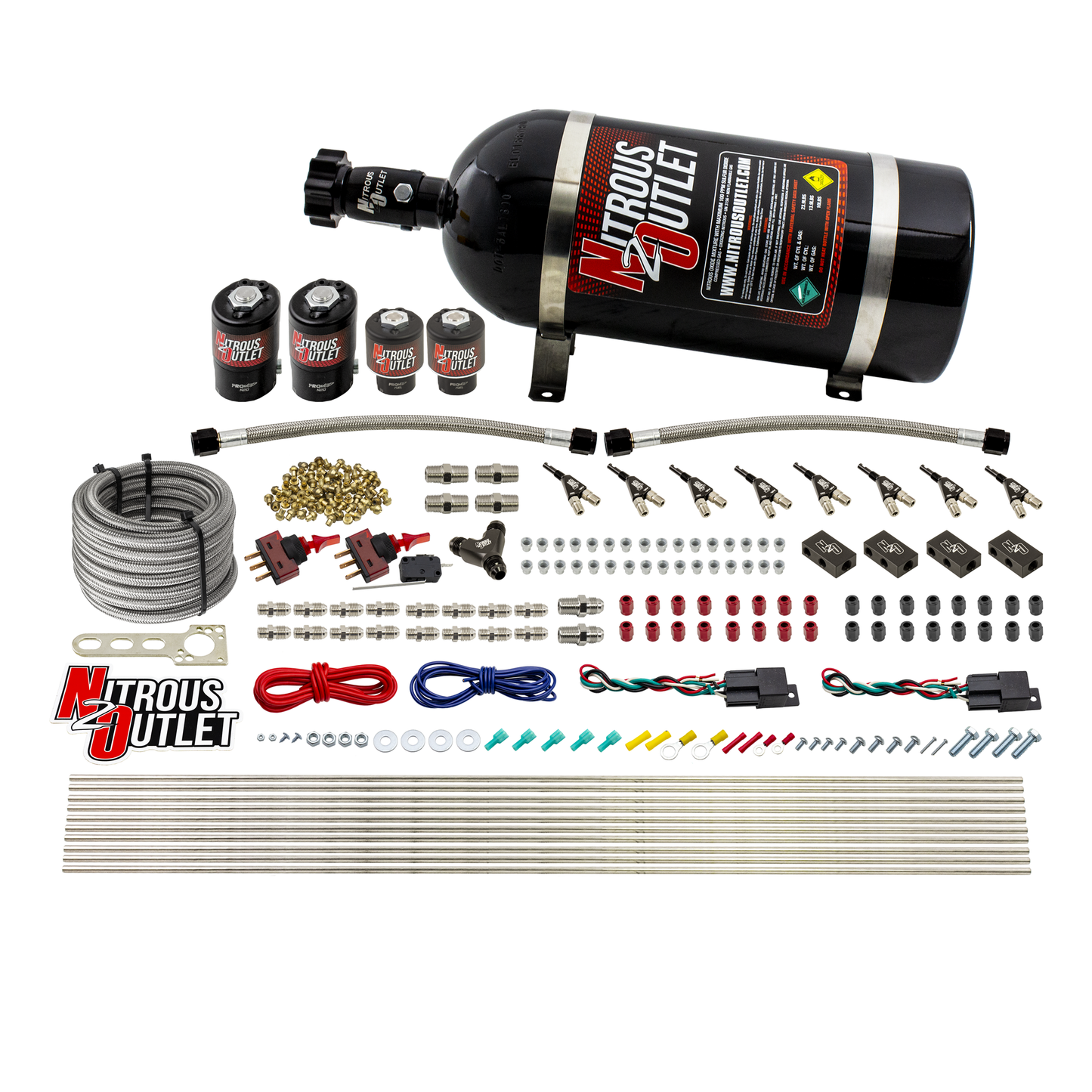 4 Cylinder 4 Solenoid Dual Stage Direct Port System With Distribution Blocks (E85)