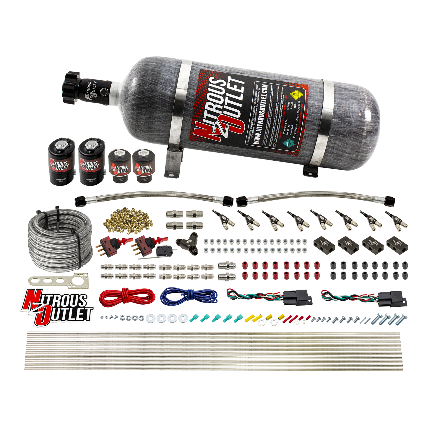 4 Cylinder 4 Solenoid Dual Stage Direct Port System With Distribution Blocks (E85)