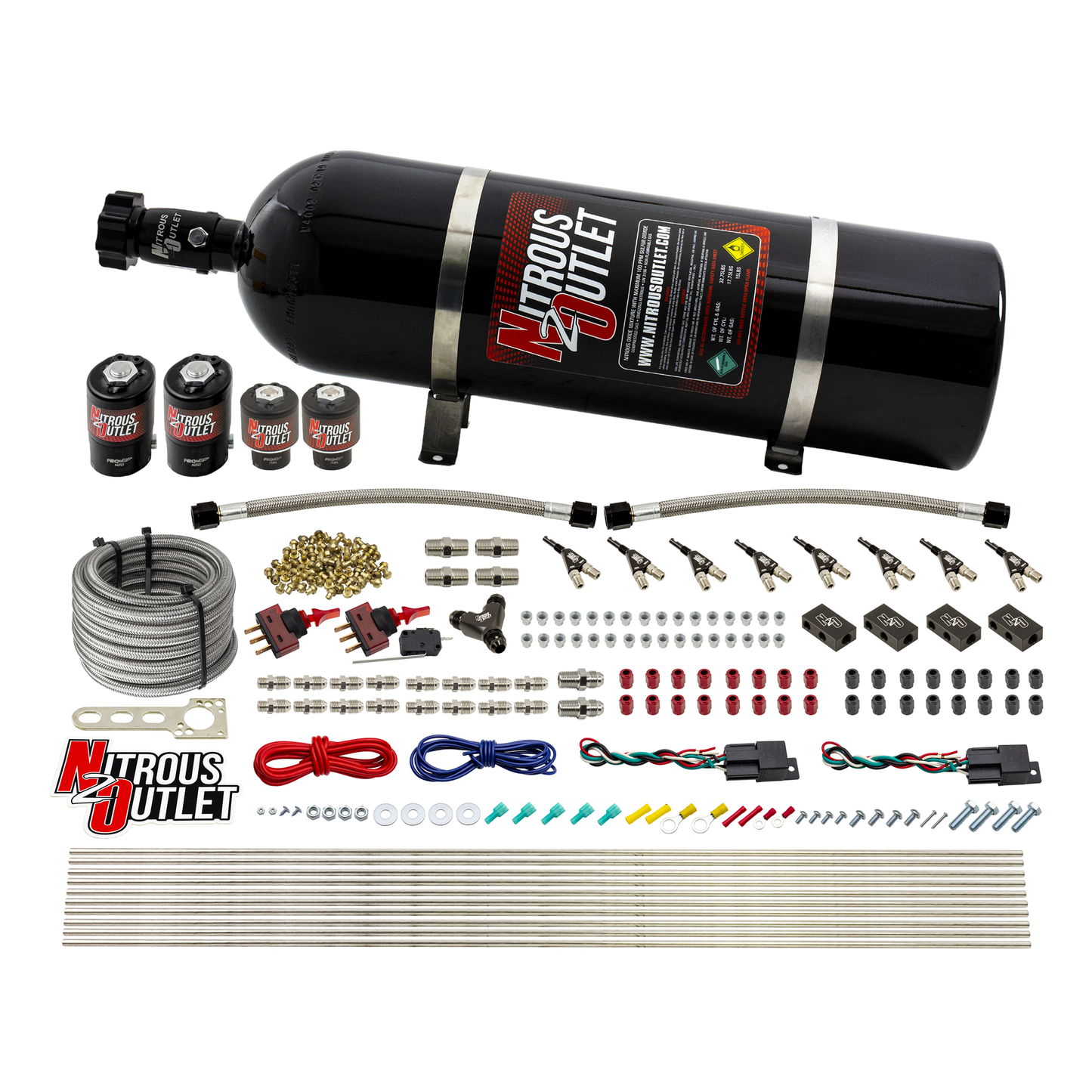 4 Cylinder 4 Solenoid Dual Stage Direct Port System With Distribution Blocks (E85)