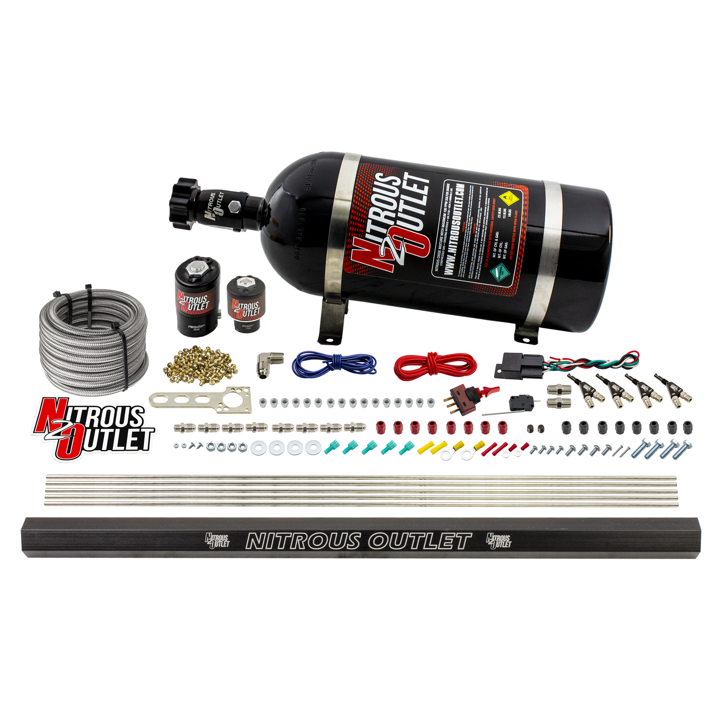 4 Cylinder 2 Solenoid Direct Port System With Single Injection Rail (E85)