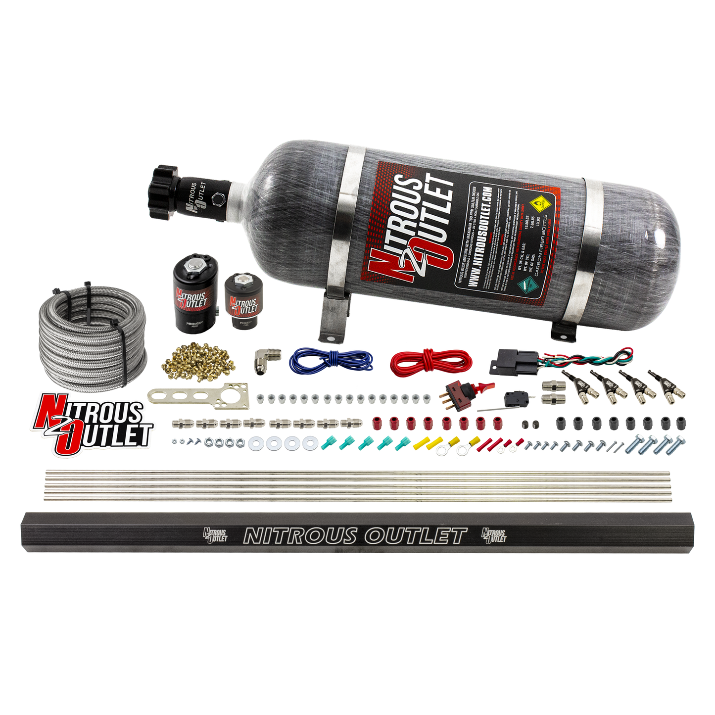 4 Cylinder 2 Solenoid Direct Port System With Single Injection Rail (E85)