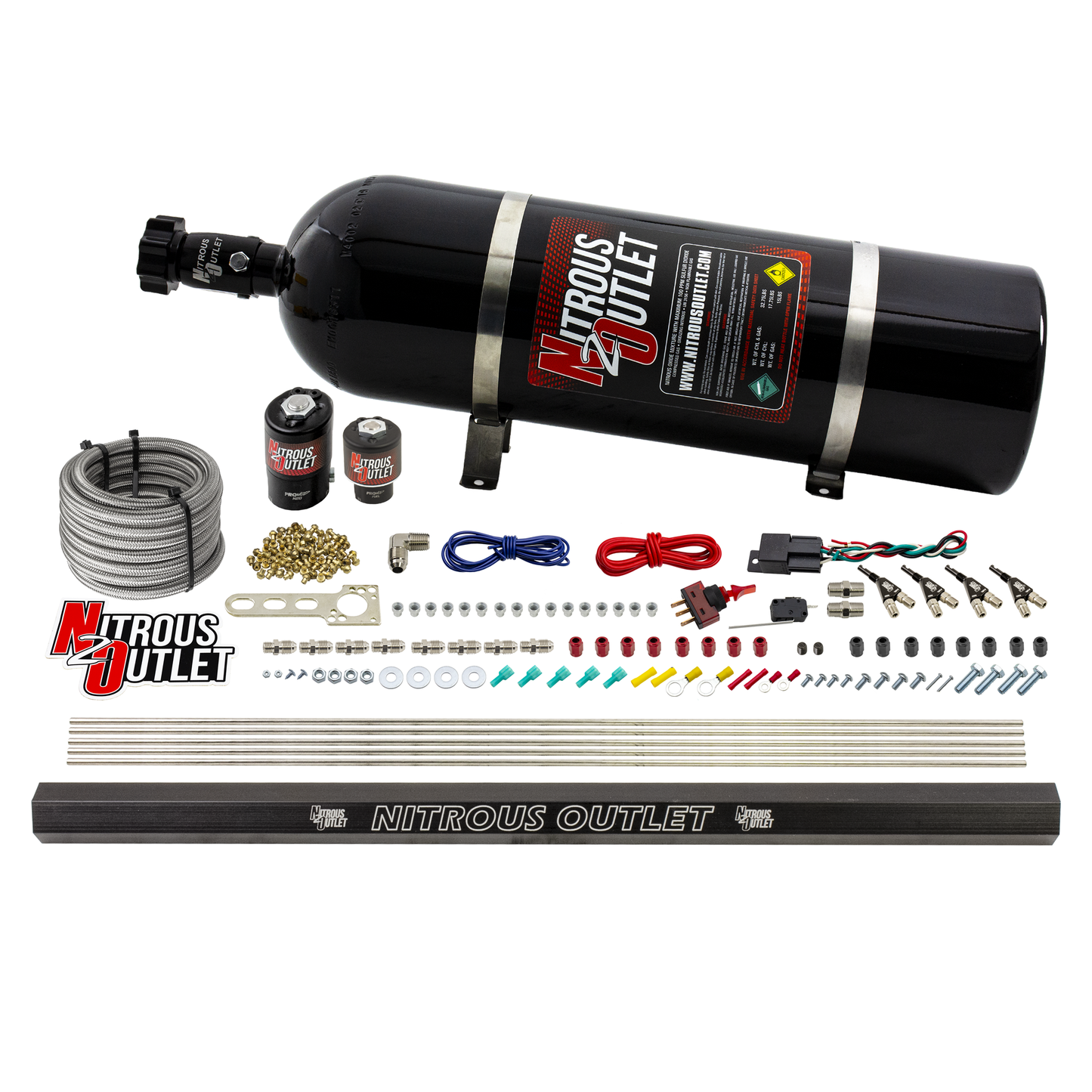 4 Cylinder 2 Solenoid Direct Port System With Single Injection Rail (E85)