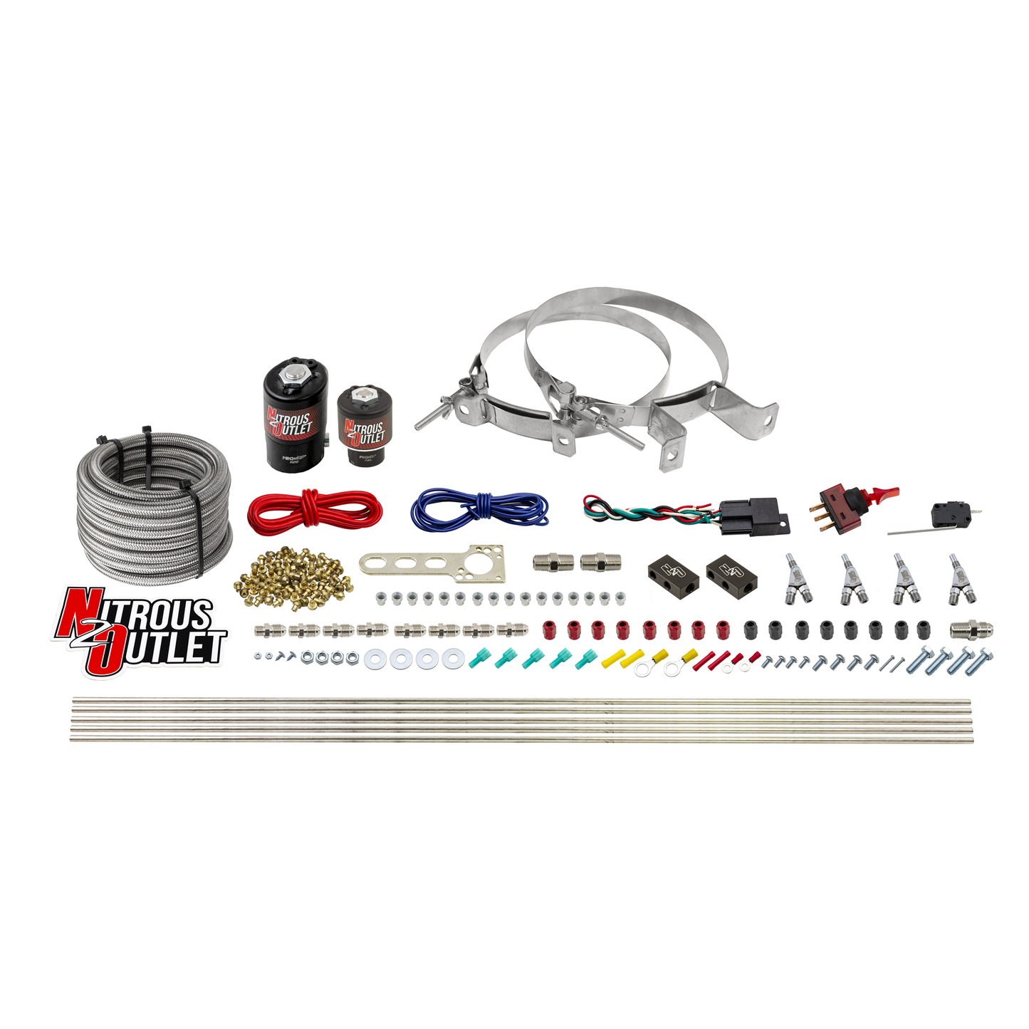4 Cylinder 2 Solenoid Direct Port System With Distribution Blocks, SBT Nozzle (E85)