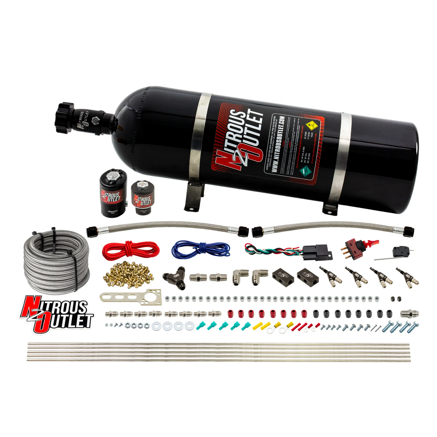 4 Cylinder 2 Solenoid Direct Port System With Single Injection Rail (Gas)