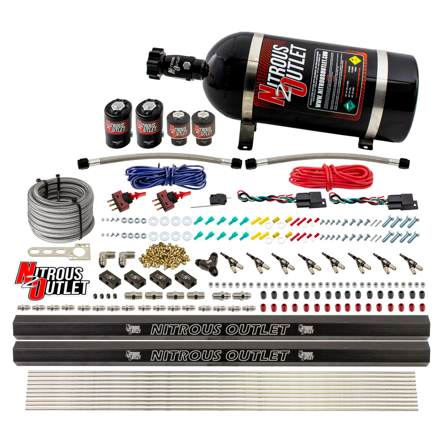 4 Cylinder 4 Solenoid Dual Stage Direct Port System With Dual Injection Rails (Gas)