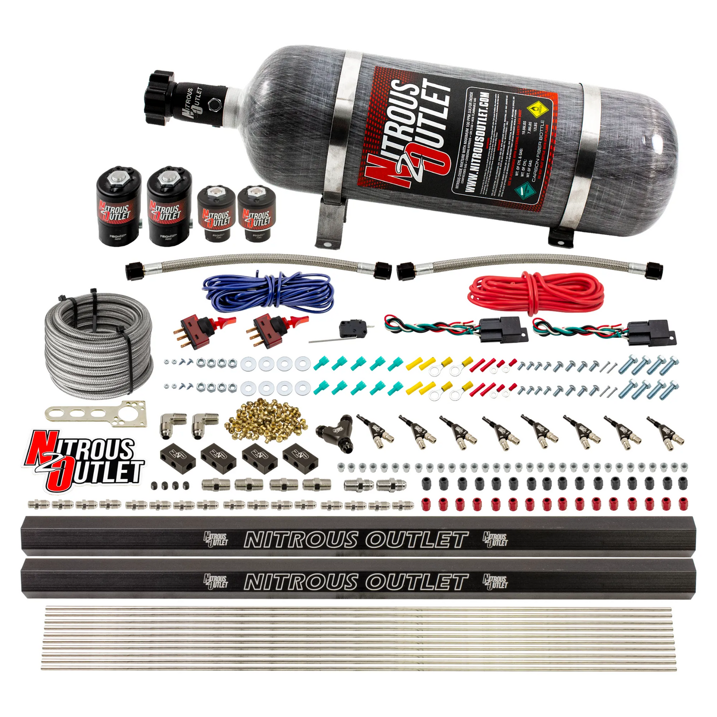 4 Cylinder 4 Solenoid Dual Stage Direct Port System With Dual Injection Rails (Gas)