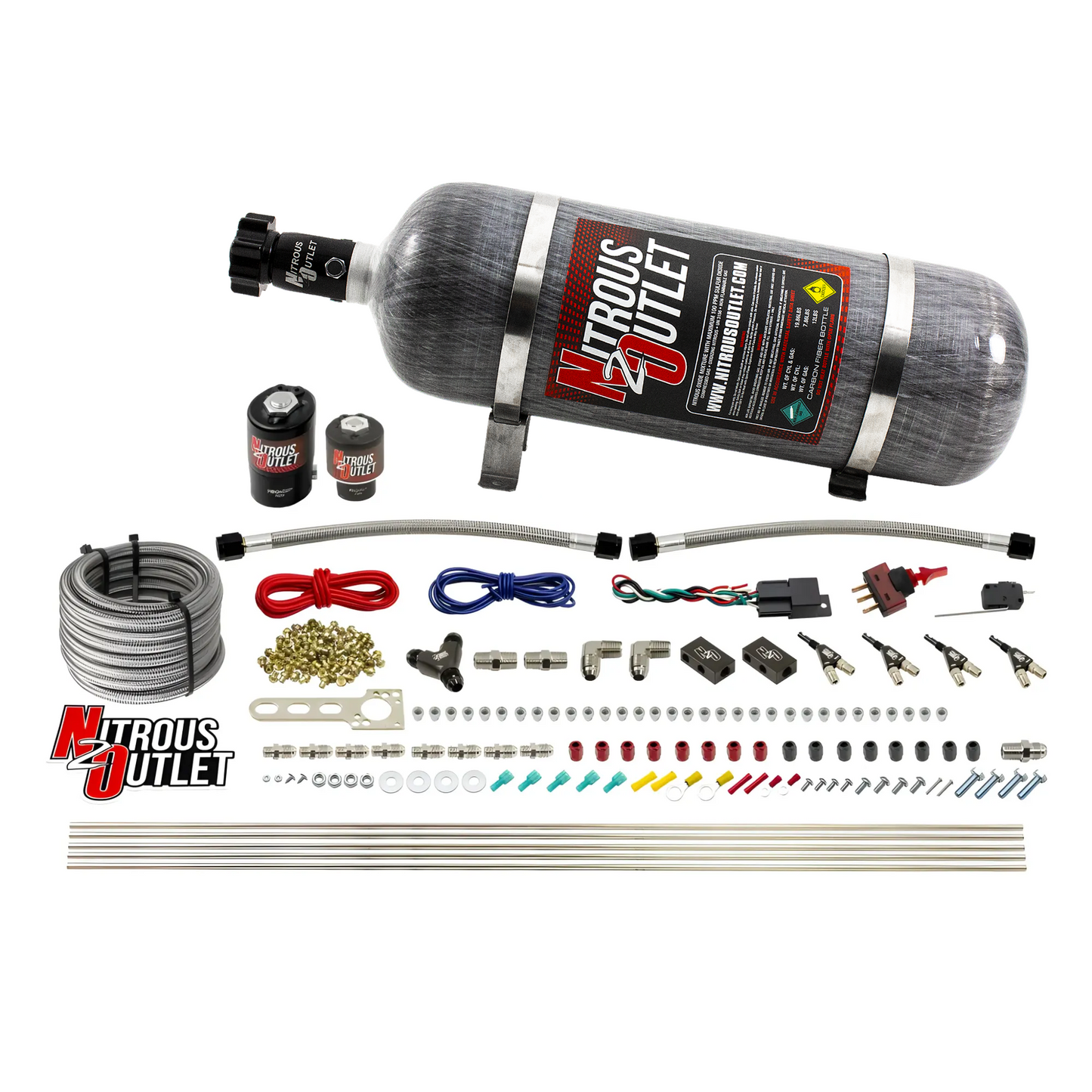 4 Cylinder 2 Solenoid Direct Port System With Distribution Blocks  (Gas) - 45-55 PSI