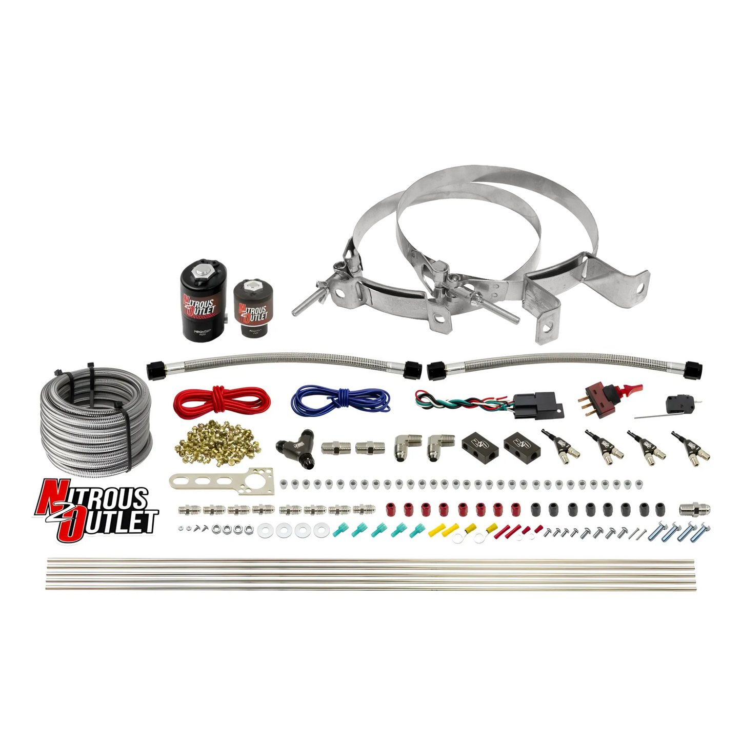 4 Cylinder 2 Solenoid Direct Port System With Distribution Blocks (E85) - 45-55 PSI
