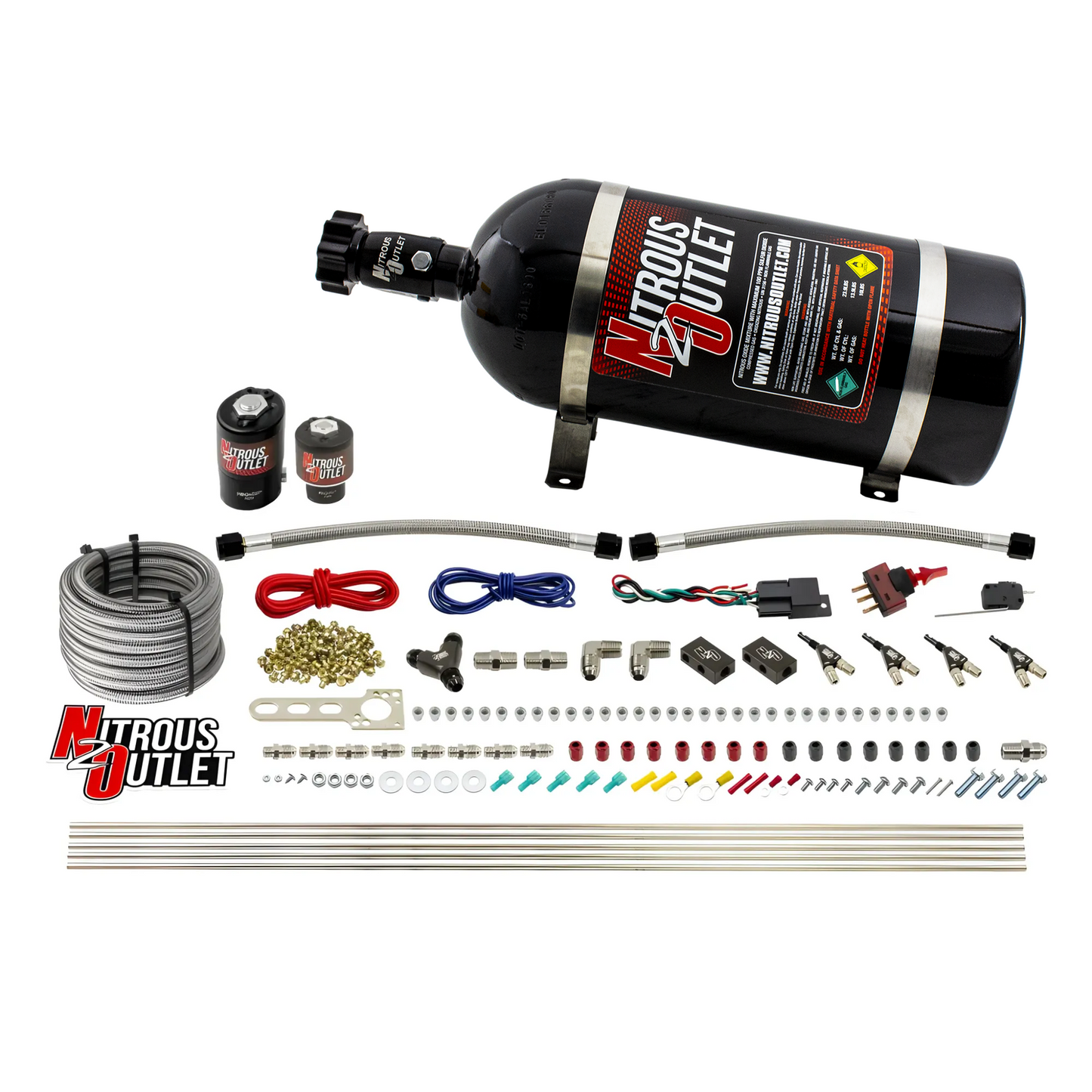 4 Cylinder 2 Solenoid Direct Port System With Single Injection Rail (E85) - 45-55 PSI