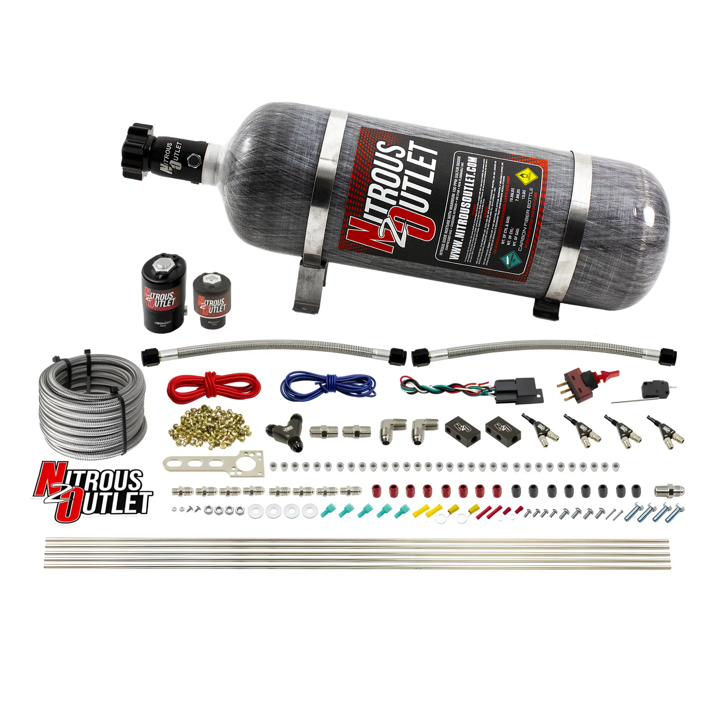 4 Cylinder 2 Solenoid Direct Port System With Single Injection Rail (E85) - 45-55 PSI