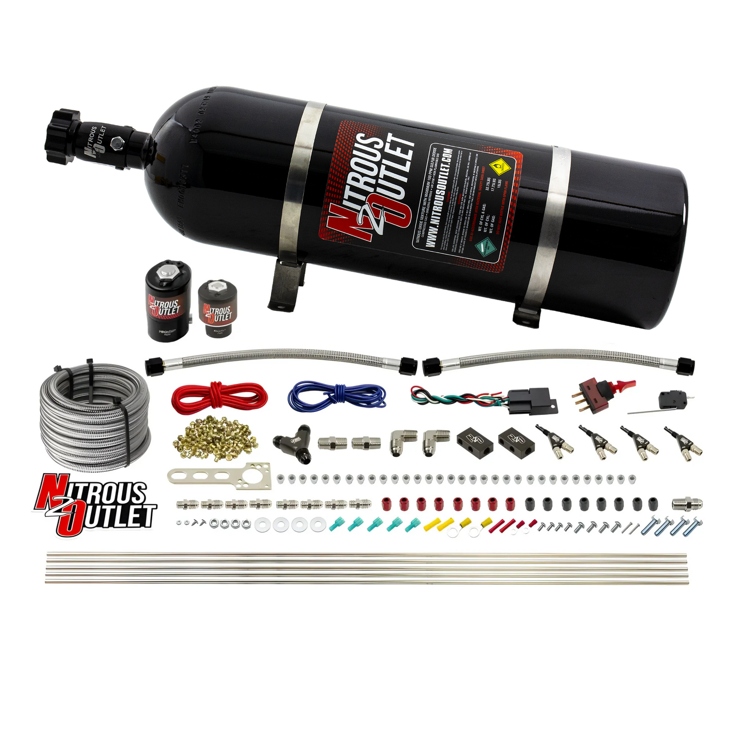 4 Cylinder 2 Solenoid Direct Port System With Single Injection Rail (E85) - 45-55 PSI