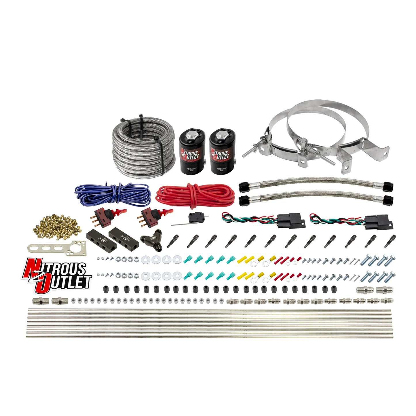 6 Cylinder 2 Solenoid Dual Stage Dry Direct Port System With Compact Distribution Blocks