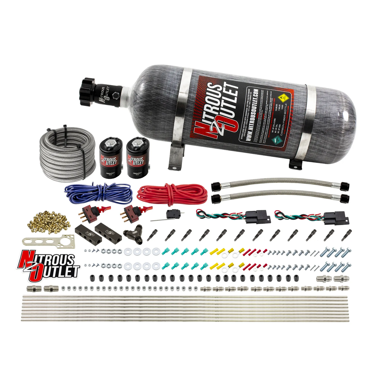6 Cylinder 2 Solenoid Dual Stage Dry Direct Port System With Compact Distribution Blocks