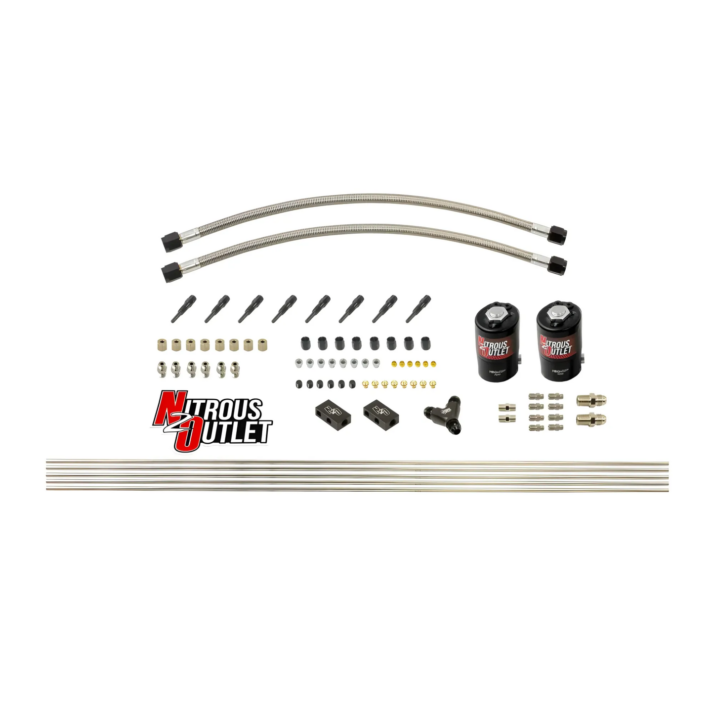 Dry 8 Cylinder 2 Solenoid Forward Direct Port Conversion Kit - .112" Orifice