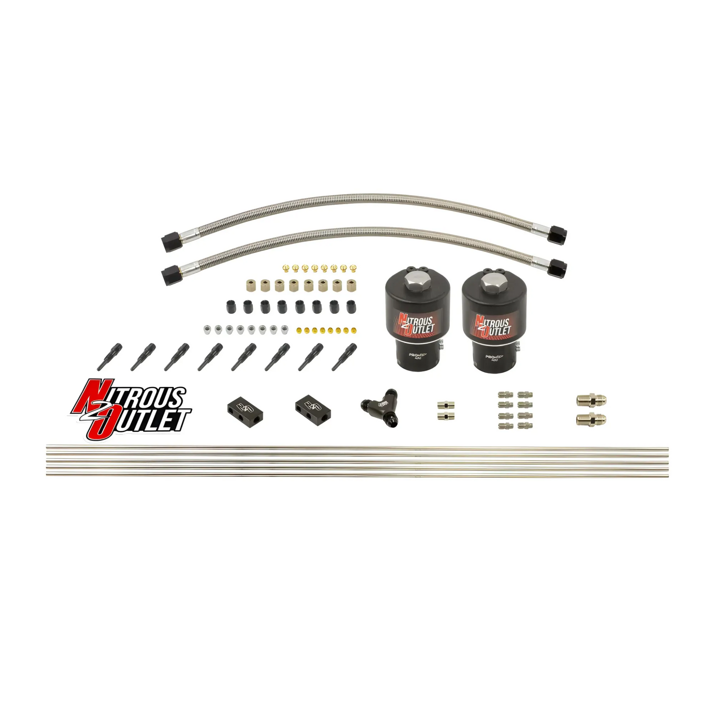 Dry 8 Cylinder 2 Solenoid Forward Direct Port Conversion Kit - .178" Orifice
